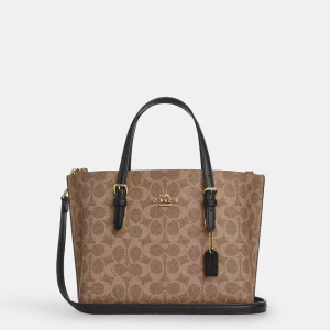 COACH MOLLIE 25 NOIR/MARRON